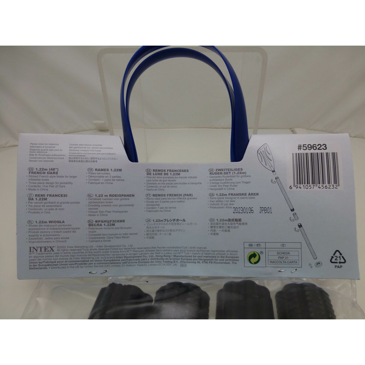 Oars Intex French 15,5 x 122 cm (6 Units)