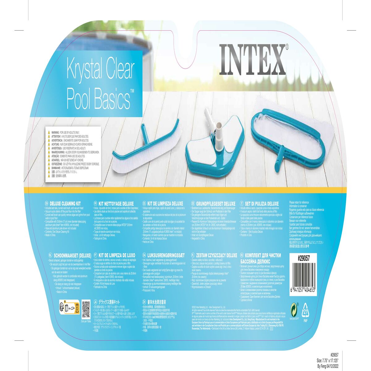 Swimming Pool Maintenance Kit Intex Deluxe 44 x 3 x 29,5 cm (6 Units)