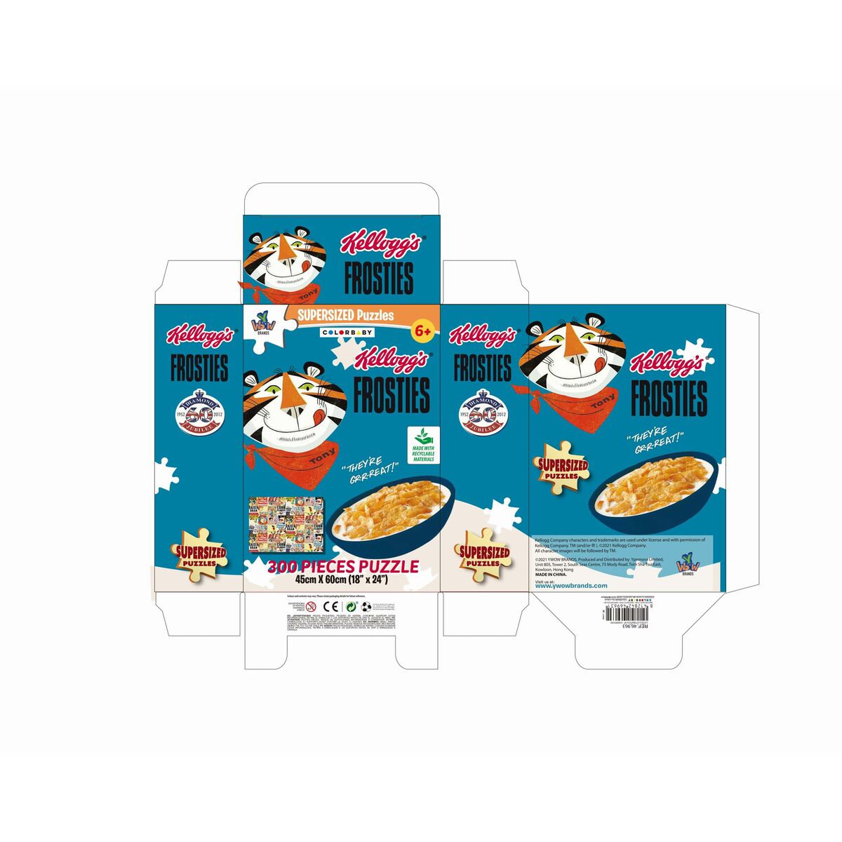 Puzzle Colorbaby Kellogg’s Frosties 300 Pieces 6 Units 60 x 45 x 0,1 cm