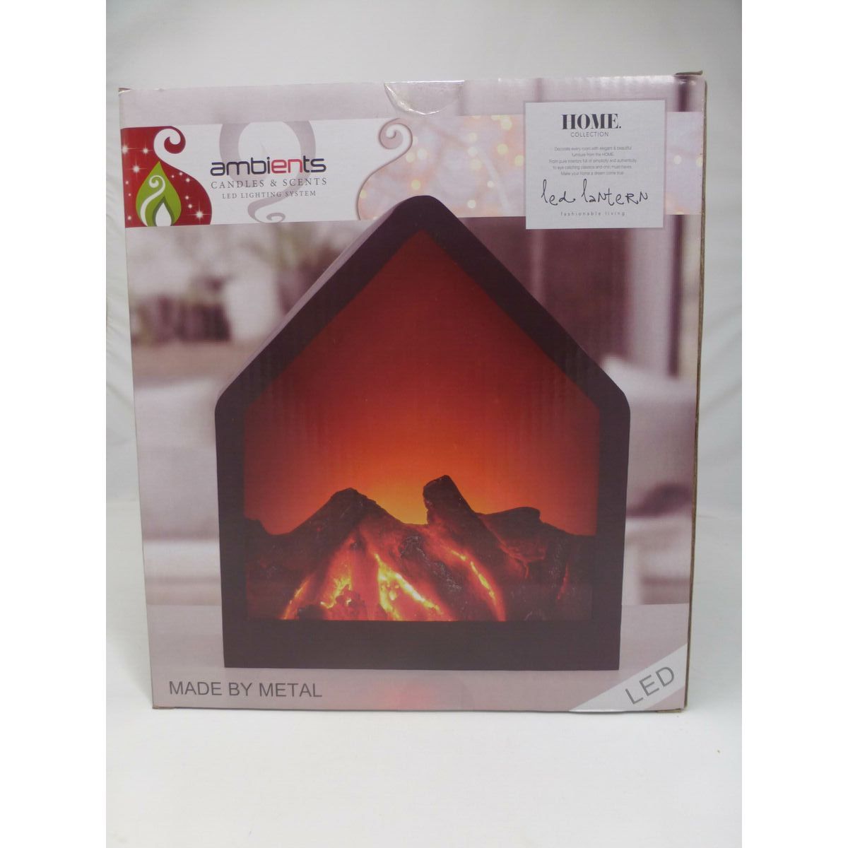 Decorative Electric Chimney Breast Ambients 20 x 23 x 14 cm (2 Units)