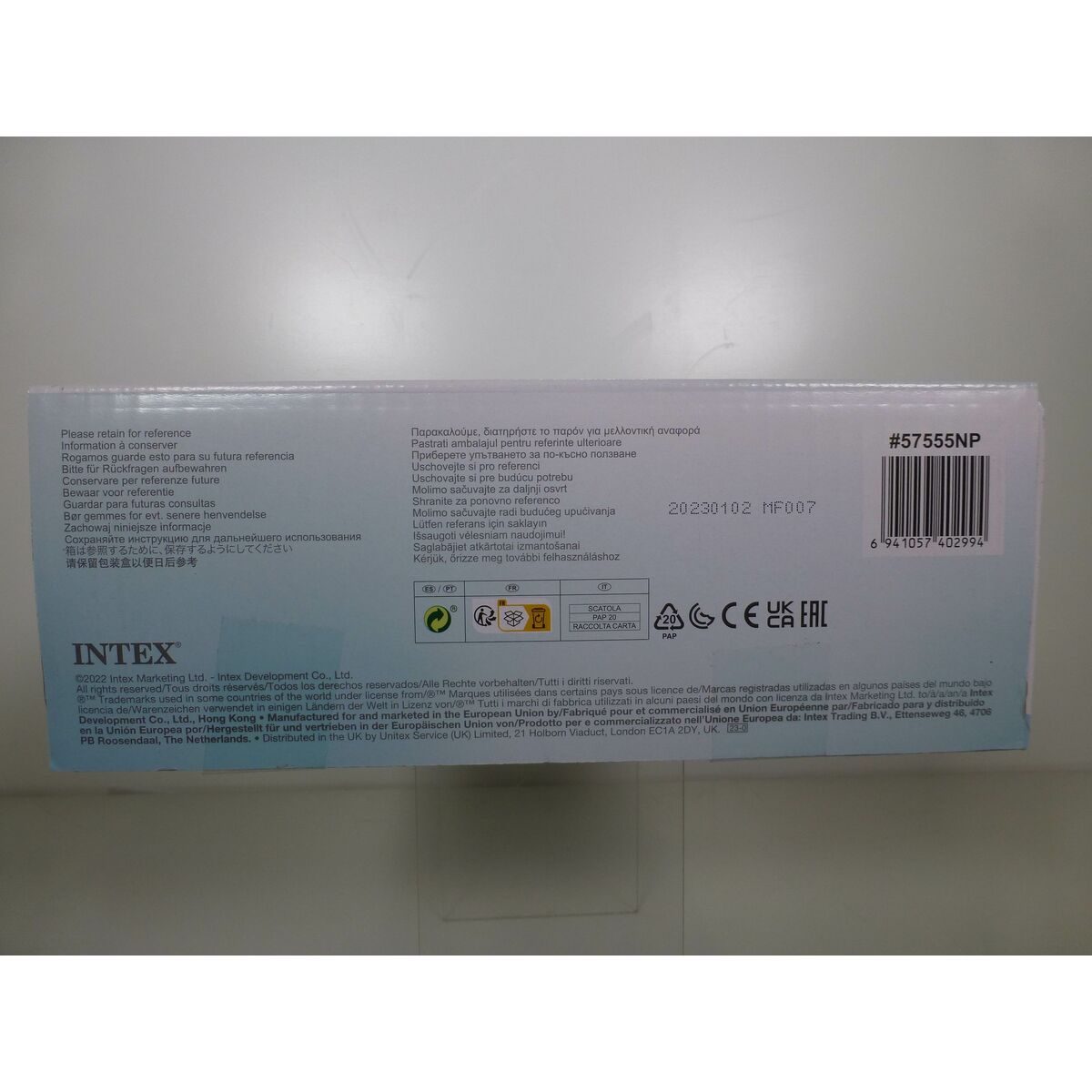 Inflatable pool figure Intex 170 x 38 x 191 cm (4 Units)