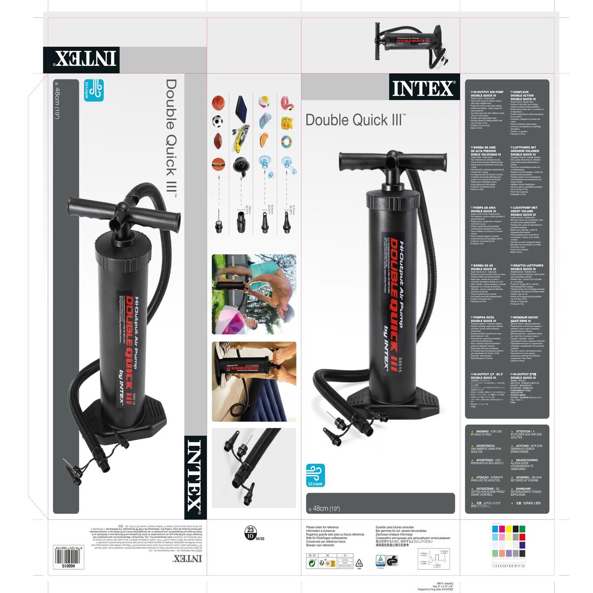 Air pump Intex Double Quick III (3 Units)