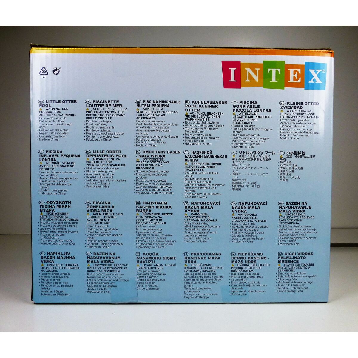 Inflatable Paddling Pool for Children Intex Aquarium 360 L 152 x 56 x 152 cm (3 Units)