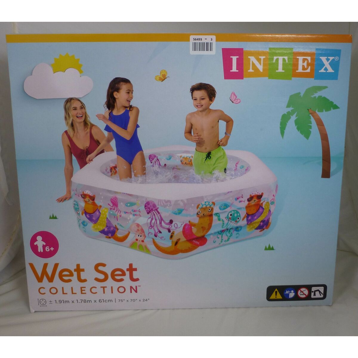 Inflatable pool Intex Acuario 510 L 191 x 61 x 178 cm (3 Units)