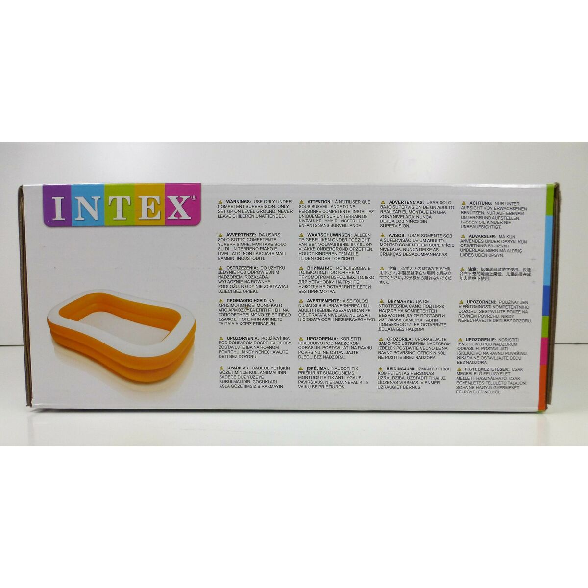 Inflatable pool Intex Mandarin Orange 600 L 229 x 48 x 152 cm (3 Units)