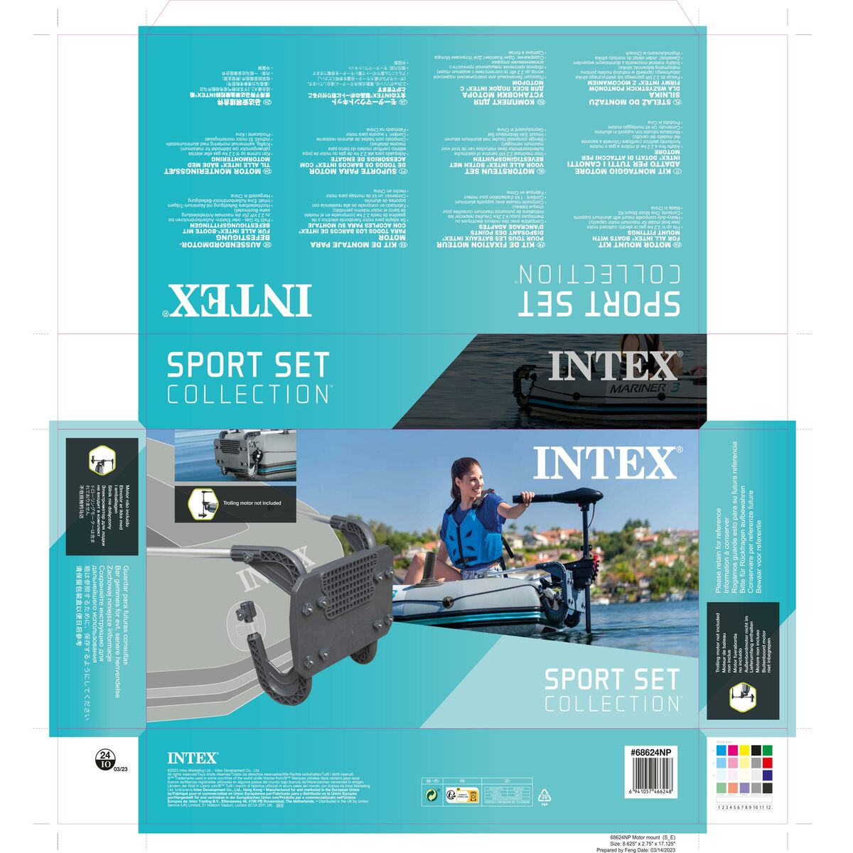 Engine support Intex MARINER/EXCURSION/SEAHAWK/CHALLE Inflatable Boat 3 Units