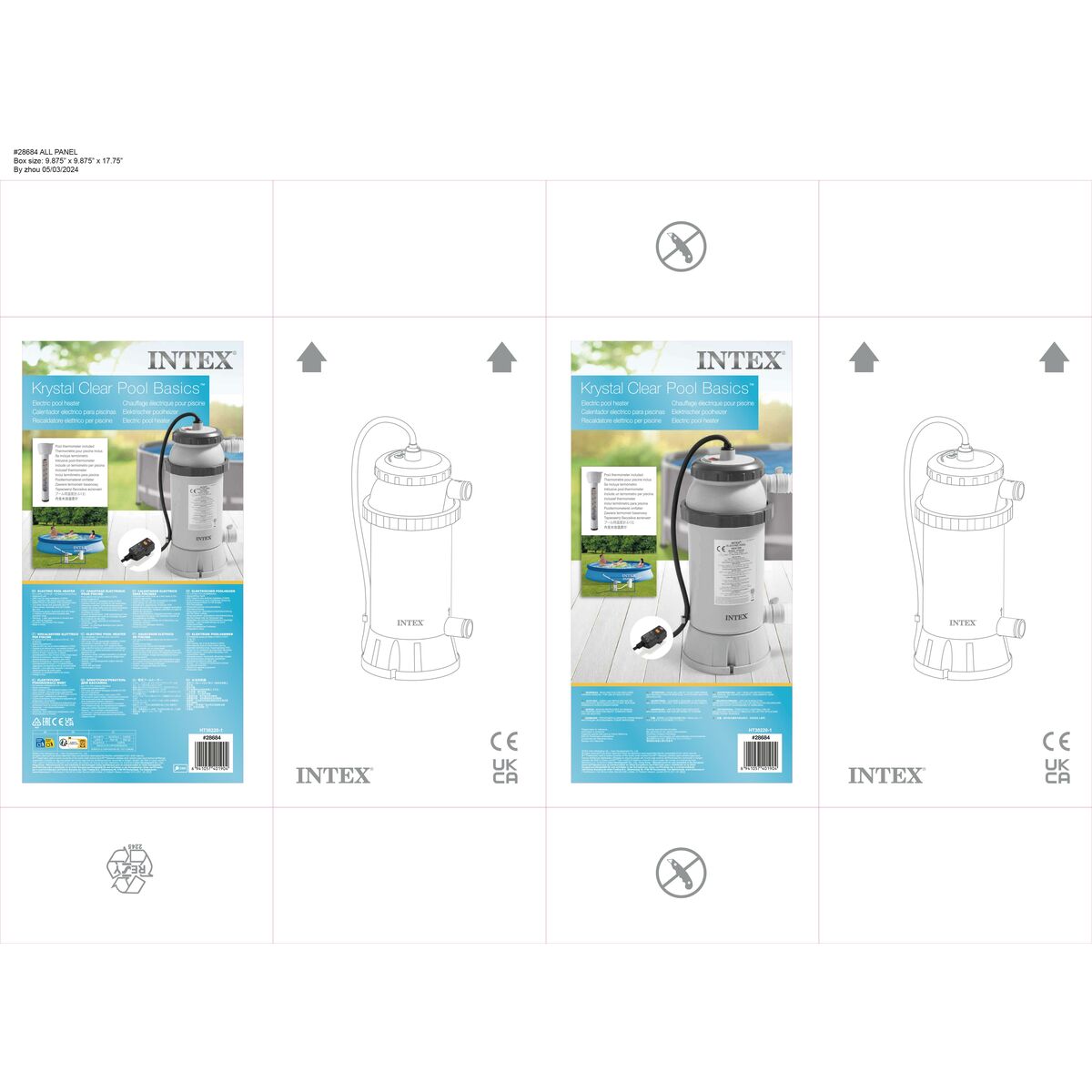 Pool heater Intex Krystal Clear Pool Basics LED Light