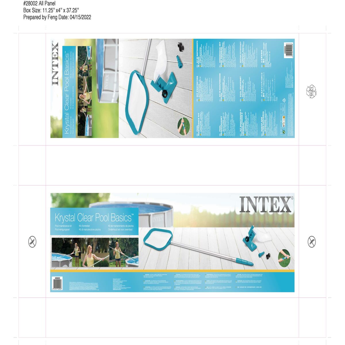 Swimming Pool Maintenance Kit Intex 29,5 x 276 x 3 cm (4 Units)