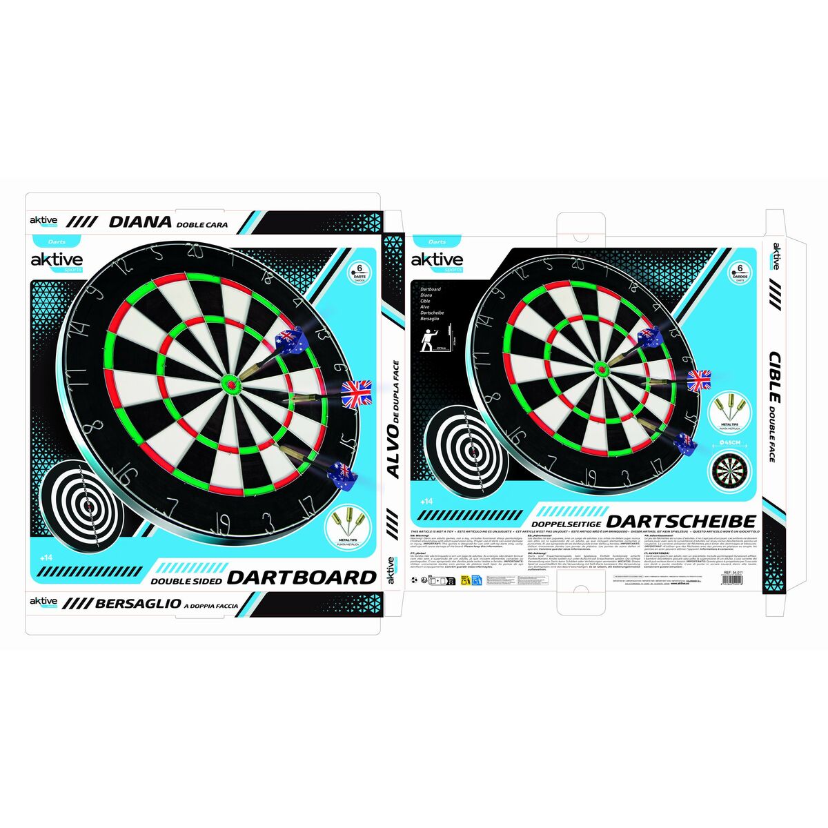 Target Aktive 45 x 45 x 3 cm (4 Units)