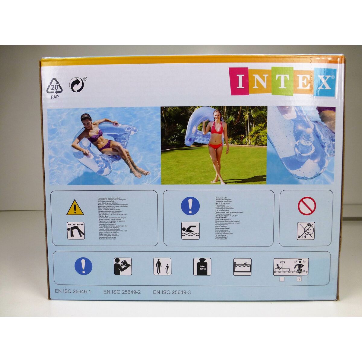 Inflatable Chair for Pool Intex Sit N’Float 152 x 28 x 99 cm