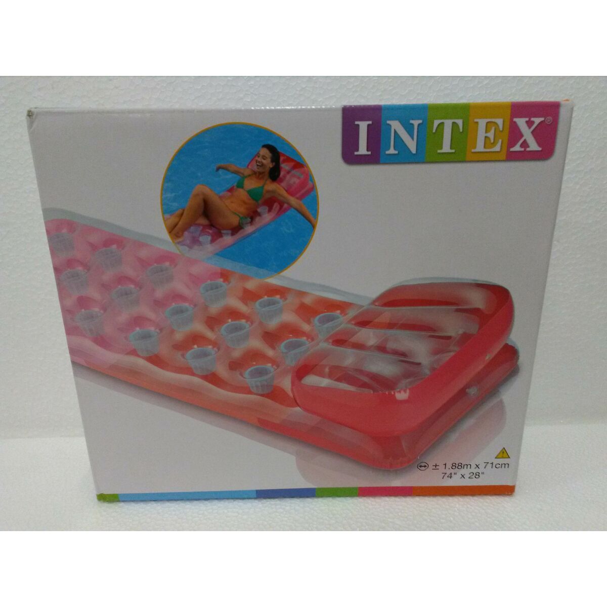Air mattress Intex 18 Glasses 188 x 30 x 71 cm