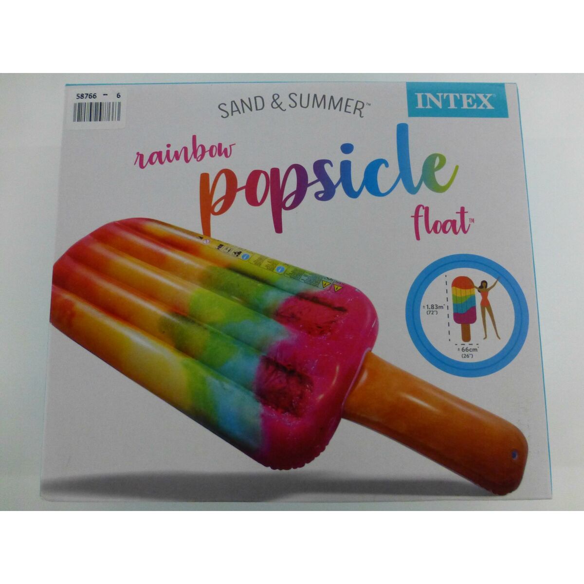 Air mattress Intex Ice cream Pink 76 x 20 x 191 cm (6 Units)