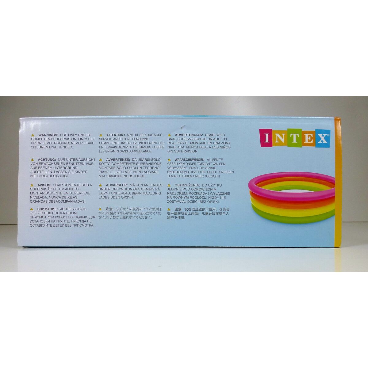 Inflatable Paddling Pool for Children Intex Sunset Rings 780 L 168 x 46 x 168 cm (6 Units)