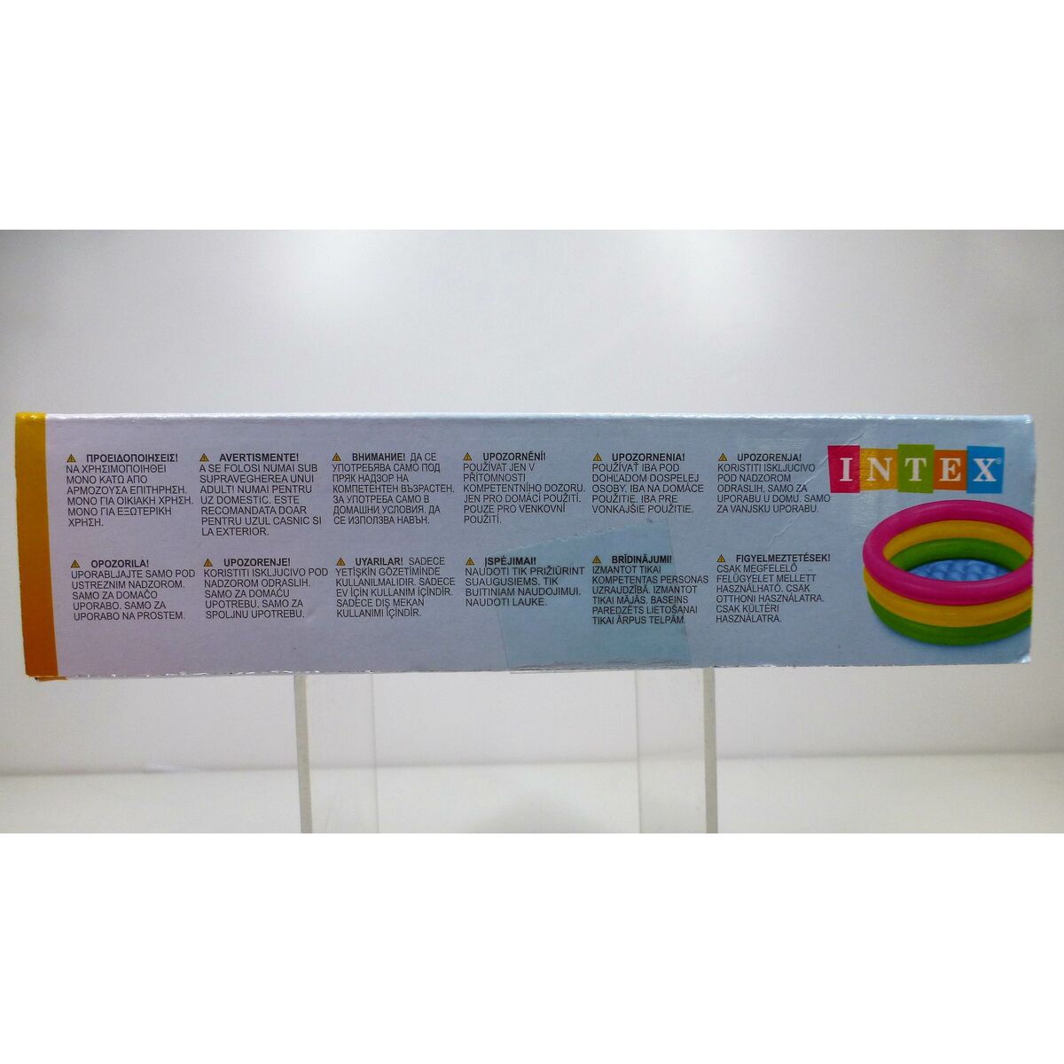 Inflatable Paddling Pool for Children Intex Sunset Glow Rings 28 L 61 x 22 x 61 cm (12 Units)