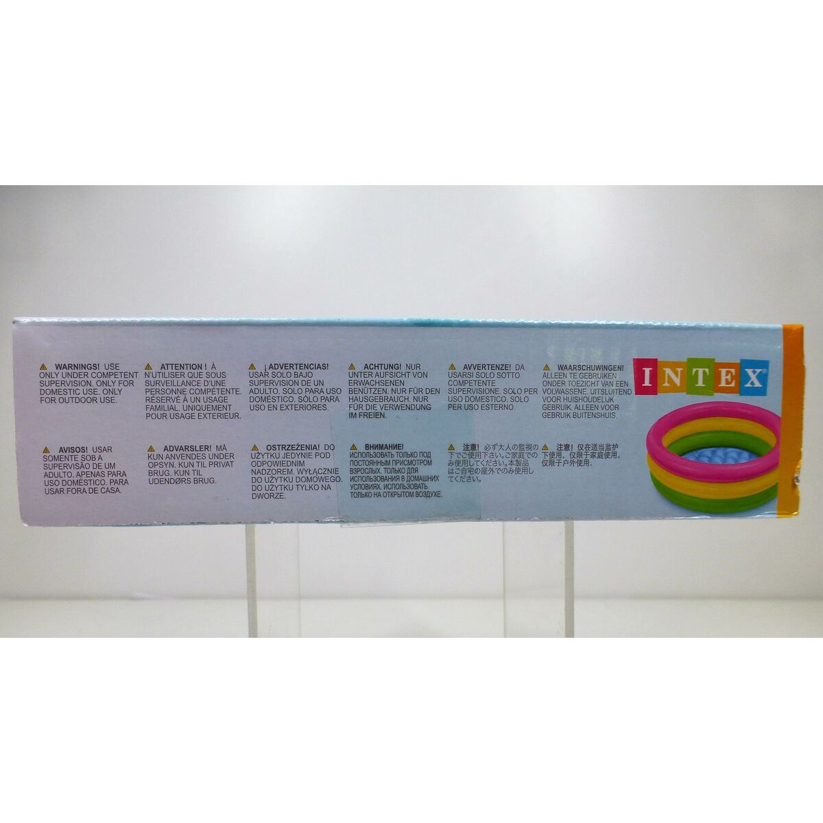 Inflatable Paddling Pool for Children Intex Sunset Glow Rings 28 L 61 x 22 x 61 cm (12 Units)