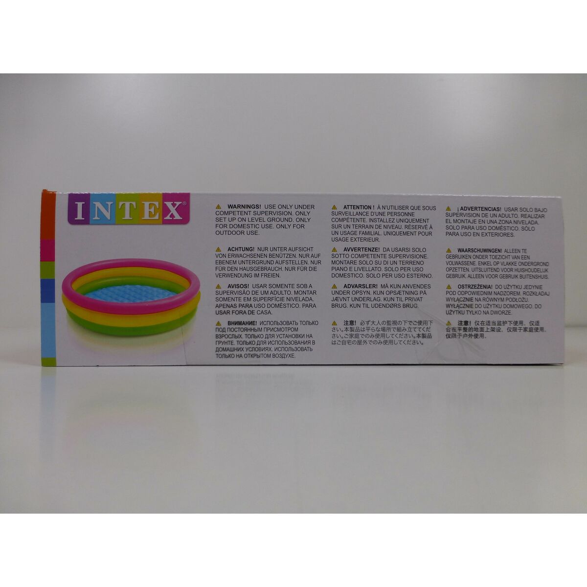 Inflatable Paddling Pool for Children Intex Sunset Rings 131 L 114 x 25 x 114 cm (6 Units)