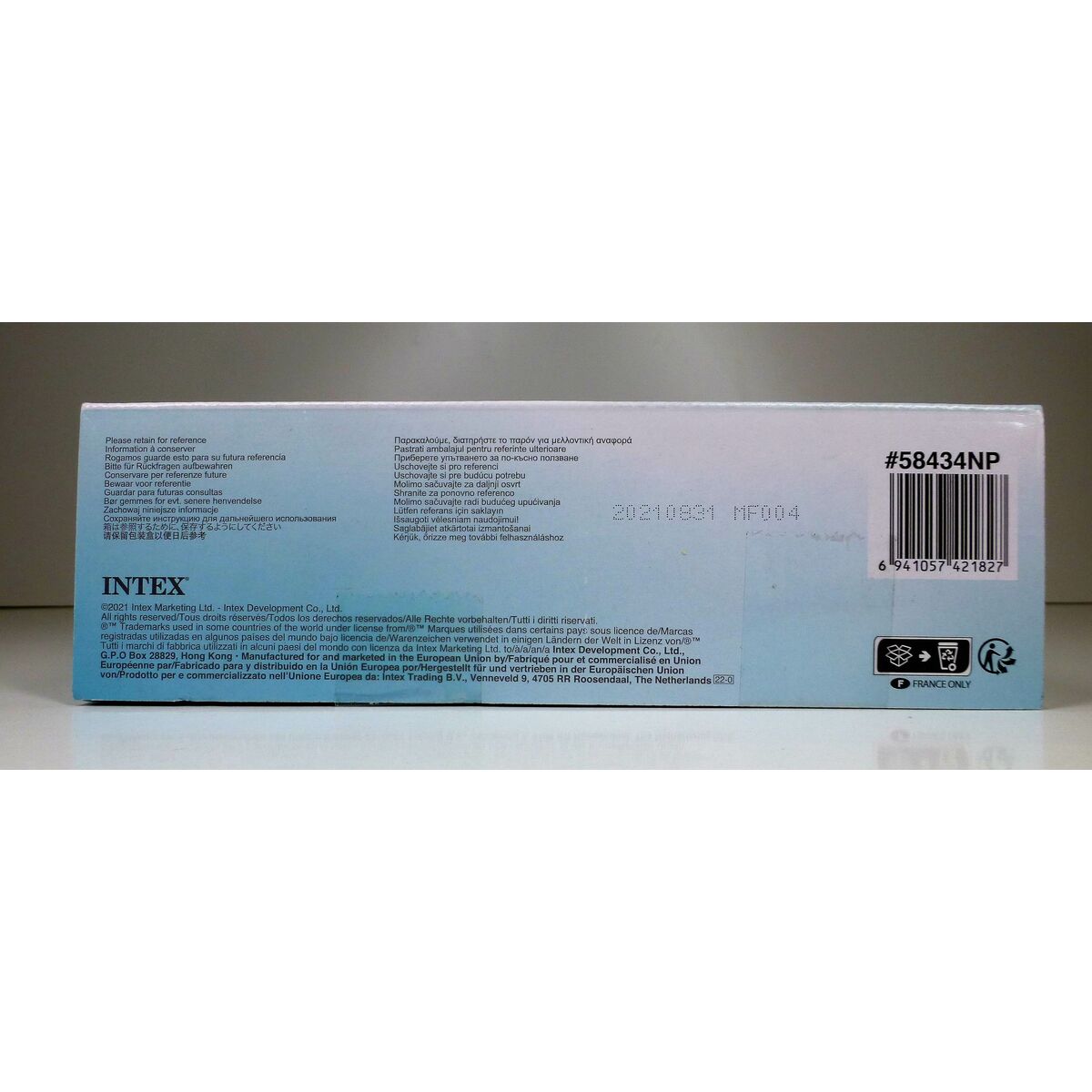 Inflatable Paddling Pool for Children Intex Bee 56 L 127 x 102 x 28 cm (6 Units)