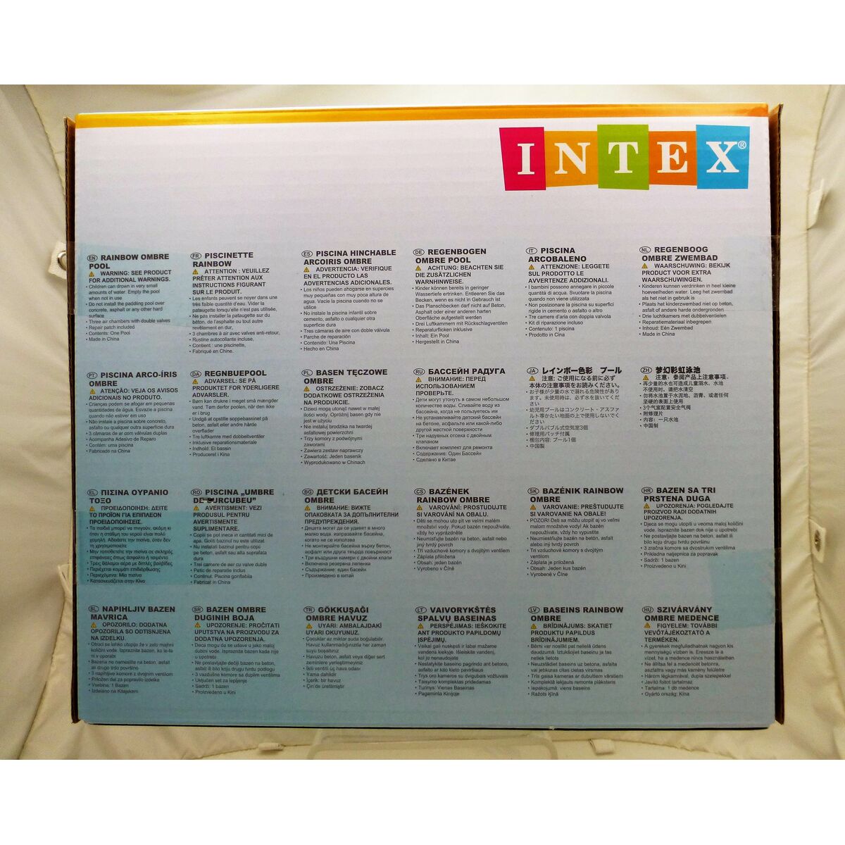 Inflatable Paddling Pool for Children Intex Multicolour Rings 581 L 168 x 38 x 168 cm (6 Units)