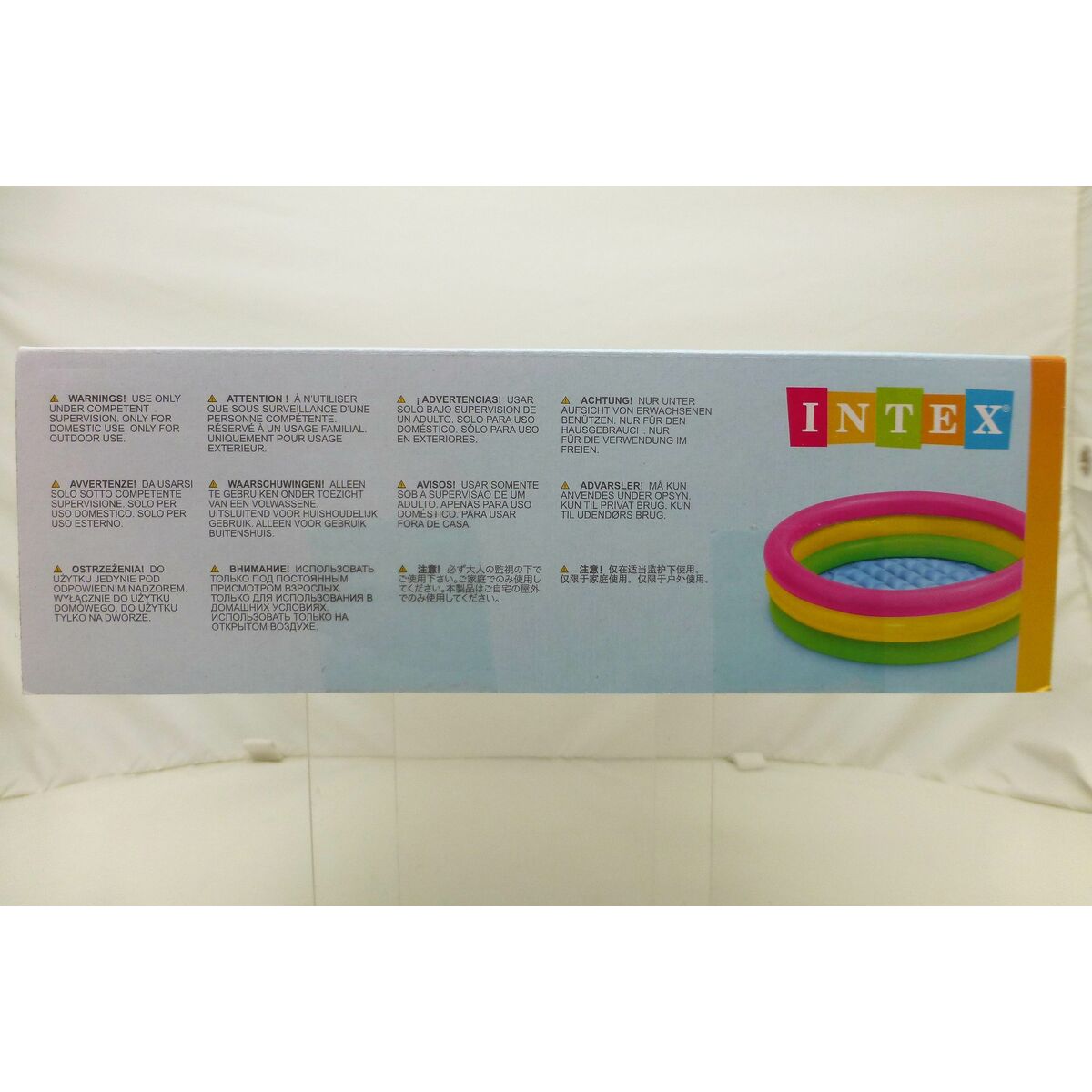 Inflatable Paddling Pool for Children Intex Sunset Rings 68 L 86 x 25 x 86 cm (6 Units)