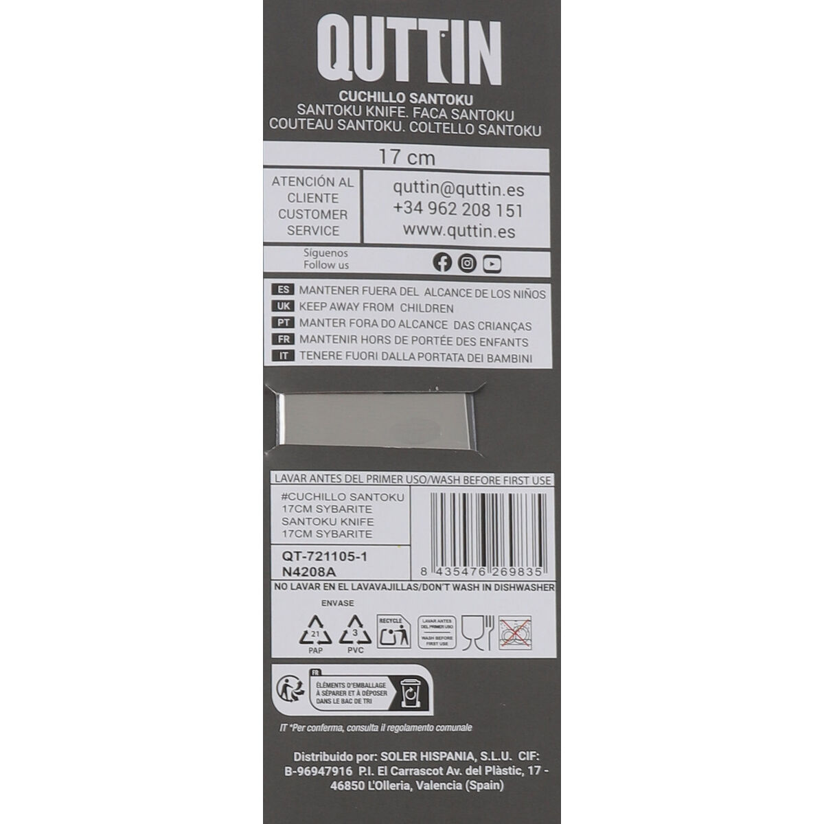 Santoku Knife Quttin Sybarite