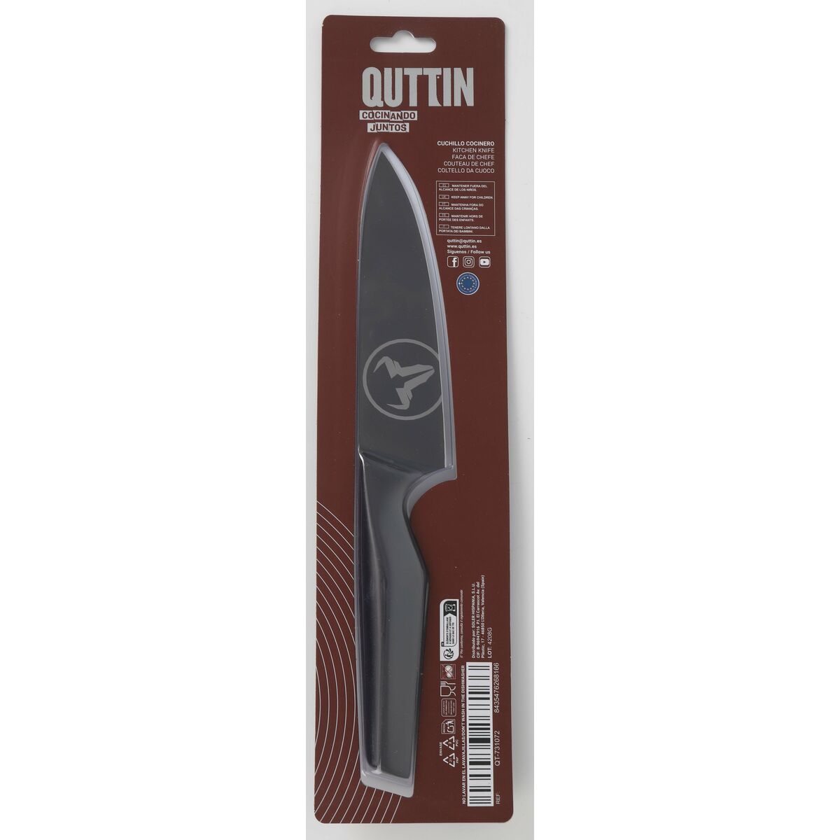 Chef’s knife Quttin Black Edition 16 cm (8 Units)