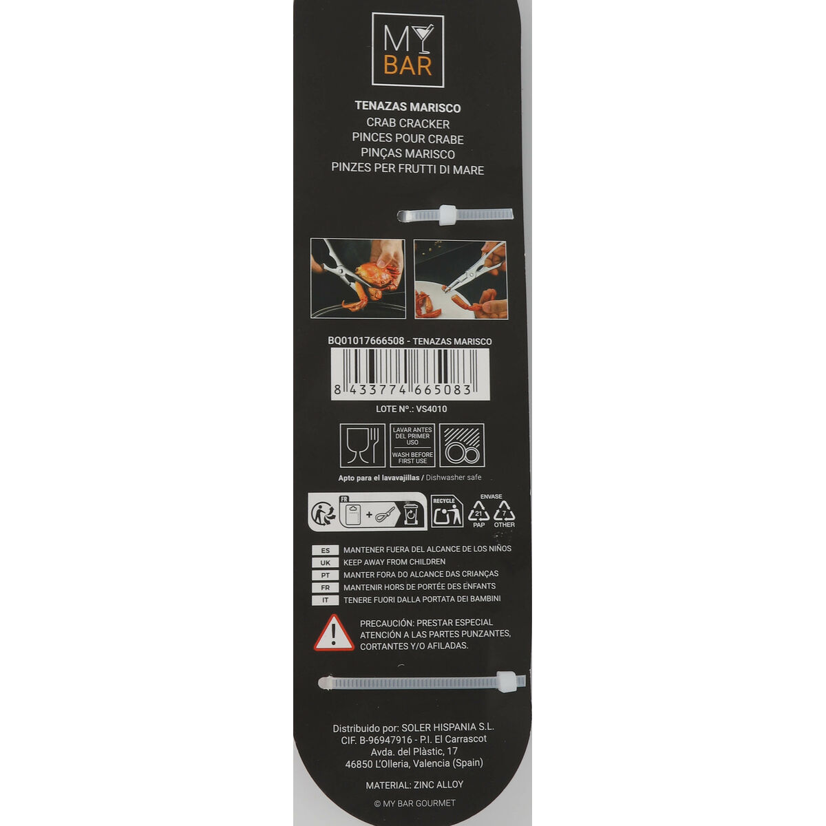 Seafood Tongs Quttin 18 x 4,2 cm