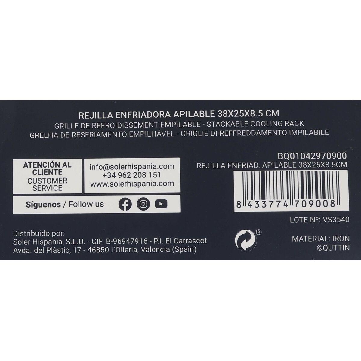 Cooling Mesh Quttin 105016