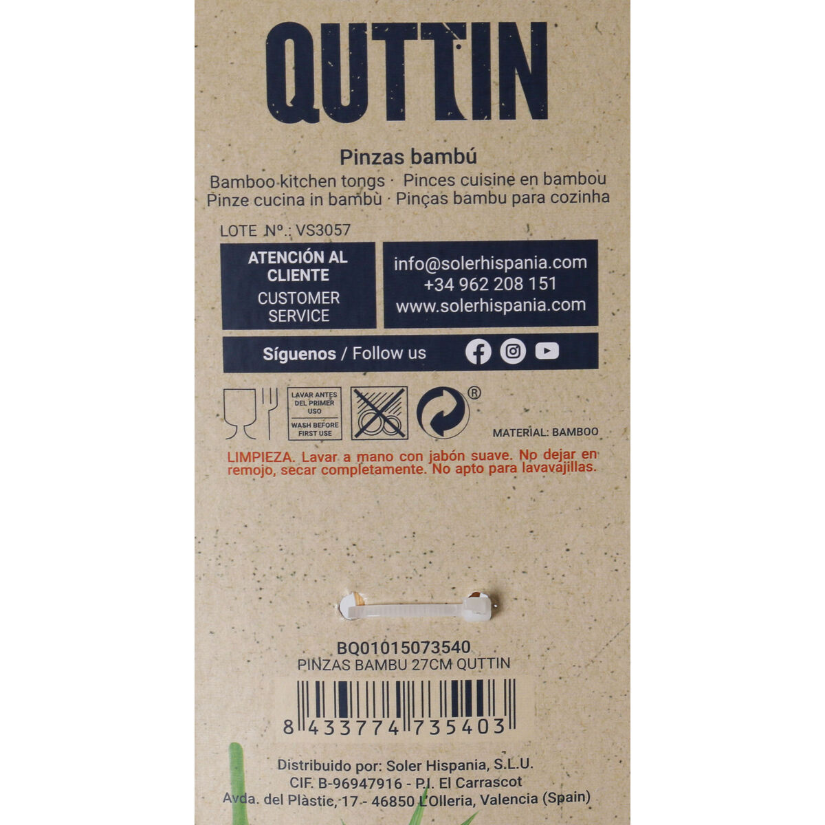 Kitchen Pegs Quttin Bamboo (36 Units)