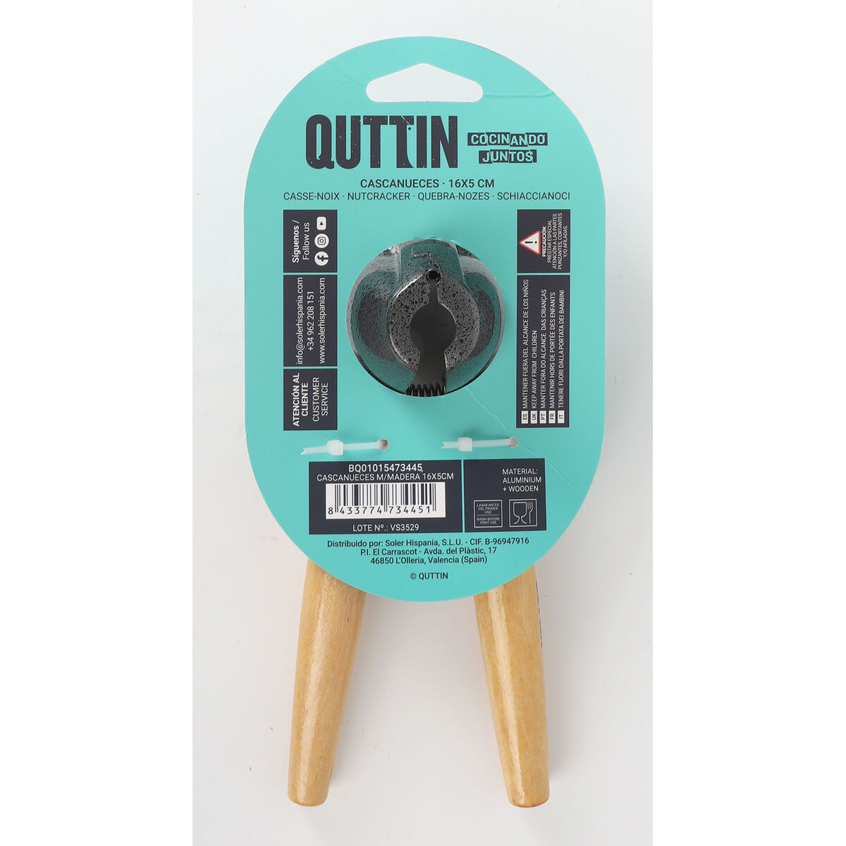Lunch box Quttin 16 x 5 cm (24 Units)