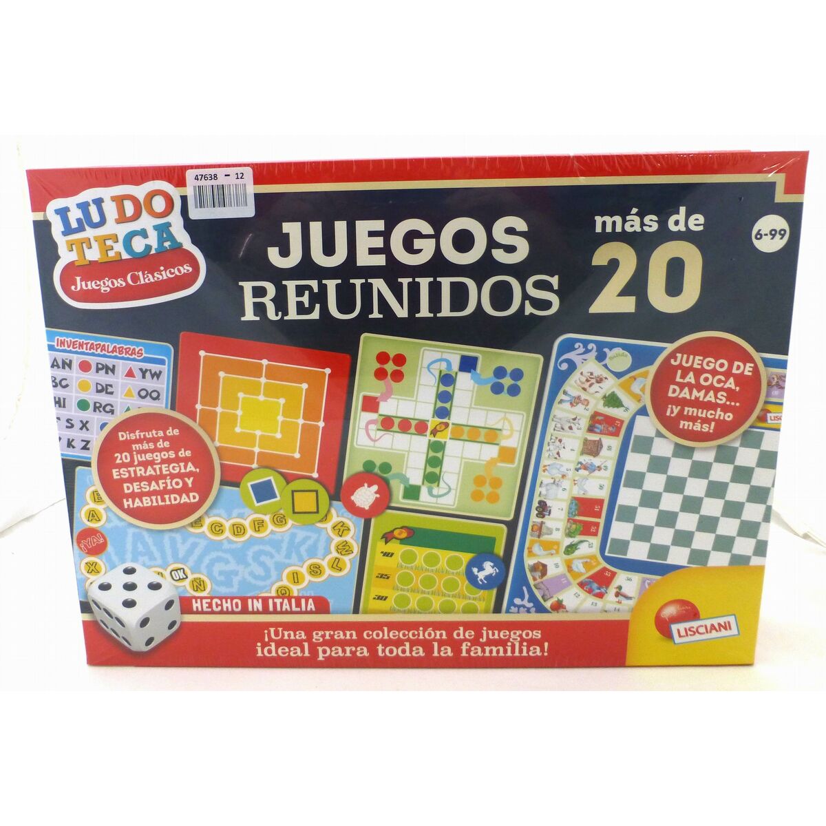 Board game Lisciani Juegos reunidos ES 40 x 0,1 x 33 cm (12 Units)