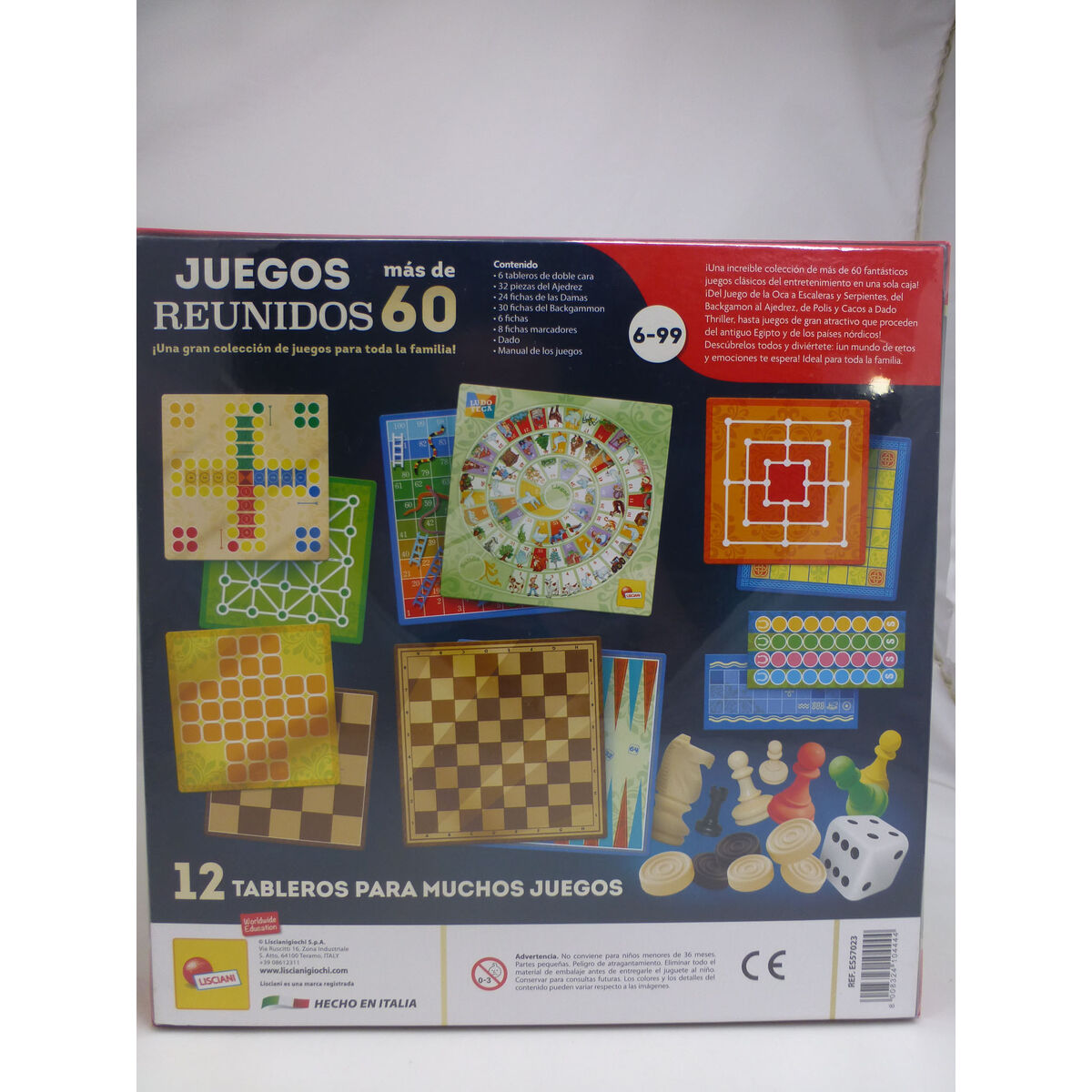 Board game Lisciani Juegos reunidos ES 26 x 1 x 26 cm (10 Units)