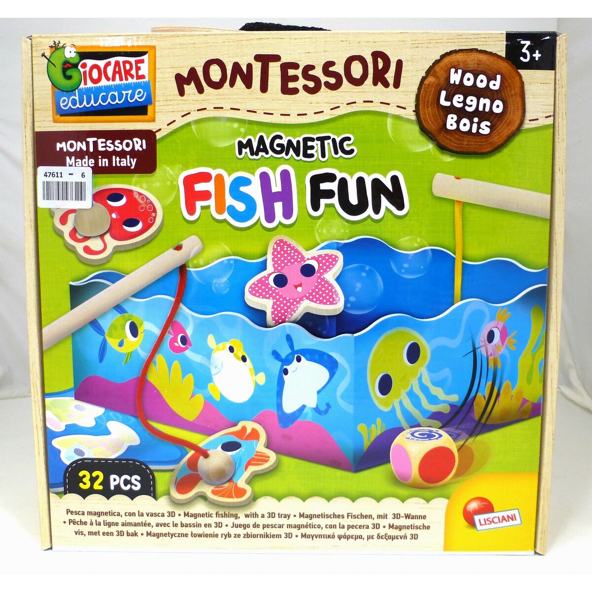 Board game Lisciani Montessori Fishing (6 Units)