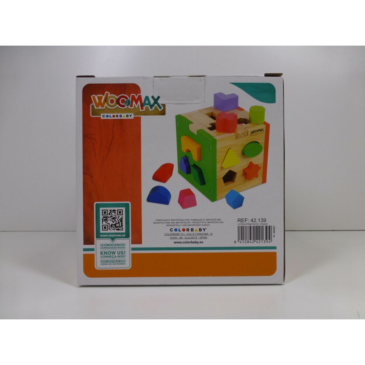 Child’s Wooden Puzzle Woomax 15 x 15 x 15 cm (6 Units)