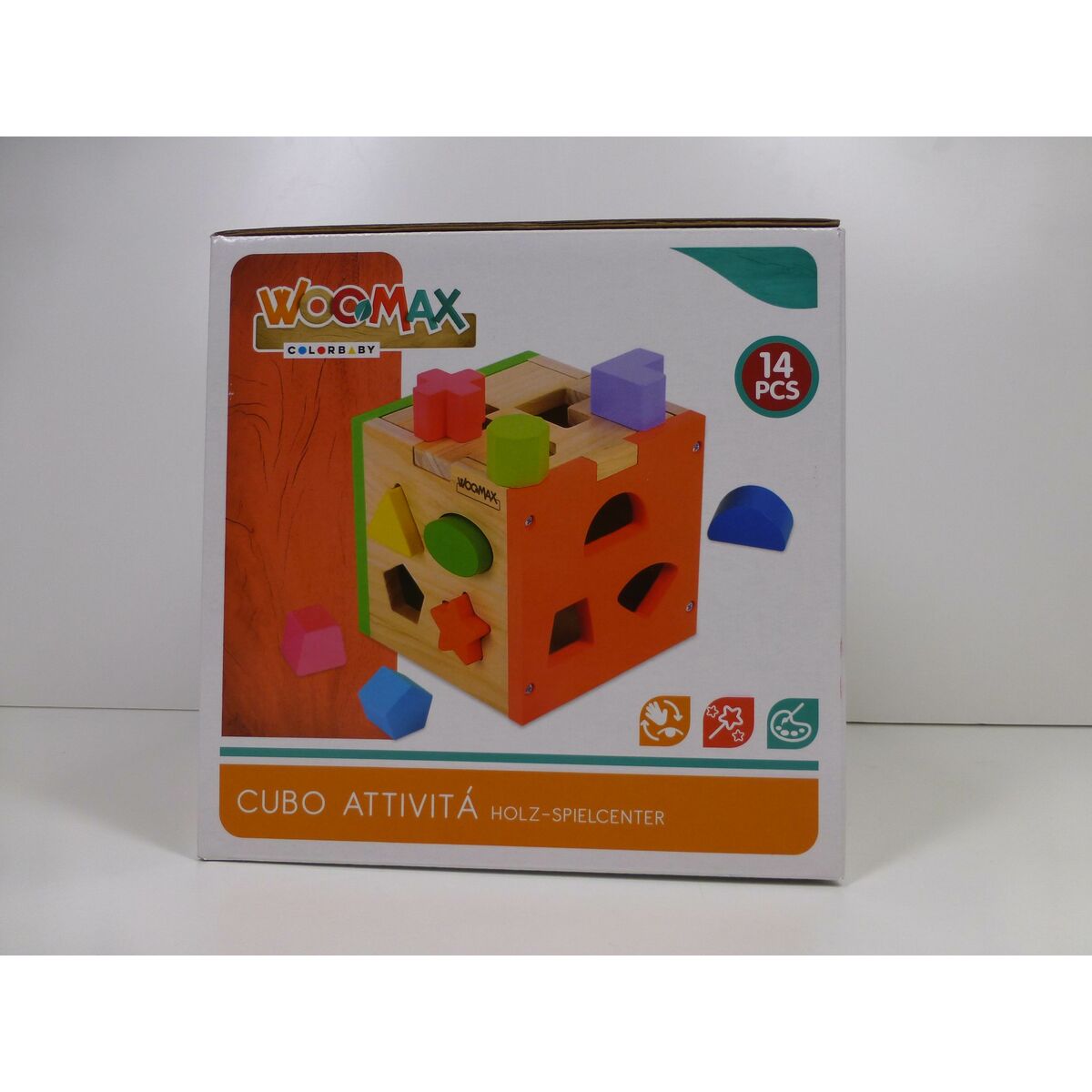 Child’s Wooden Puzzle Woomax 15 x 15 x 15 cm (6 Units)