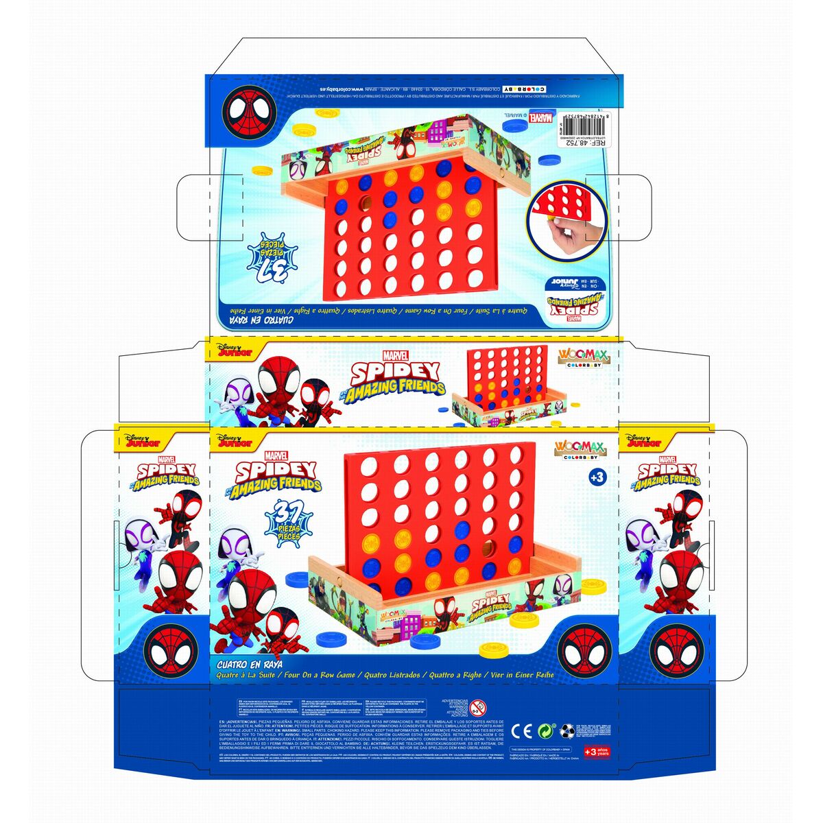 4 in a Row Spidey 24 x 16 x 15 cm (6 Units)