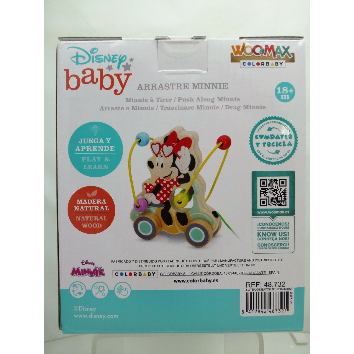 Pull-along toy Disney Wood (6 Units)