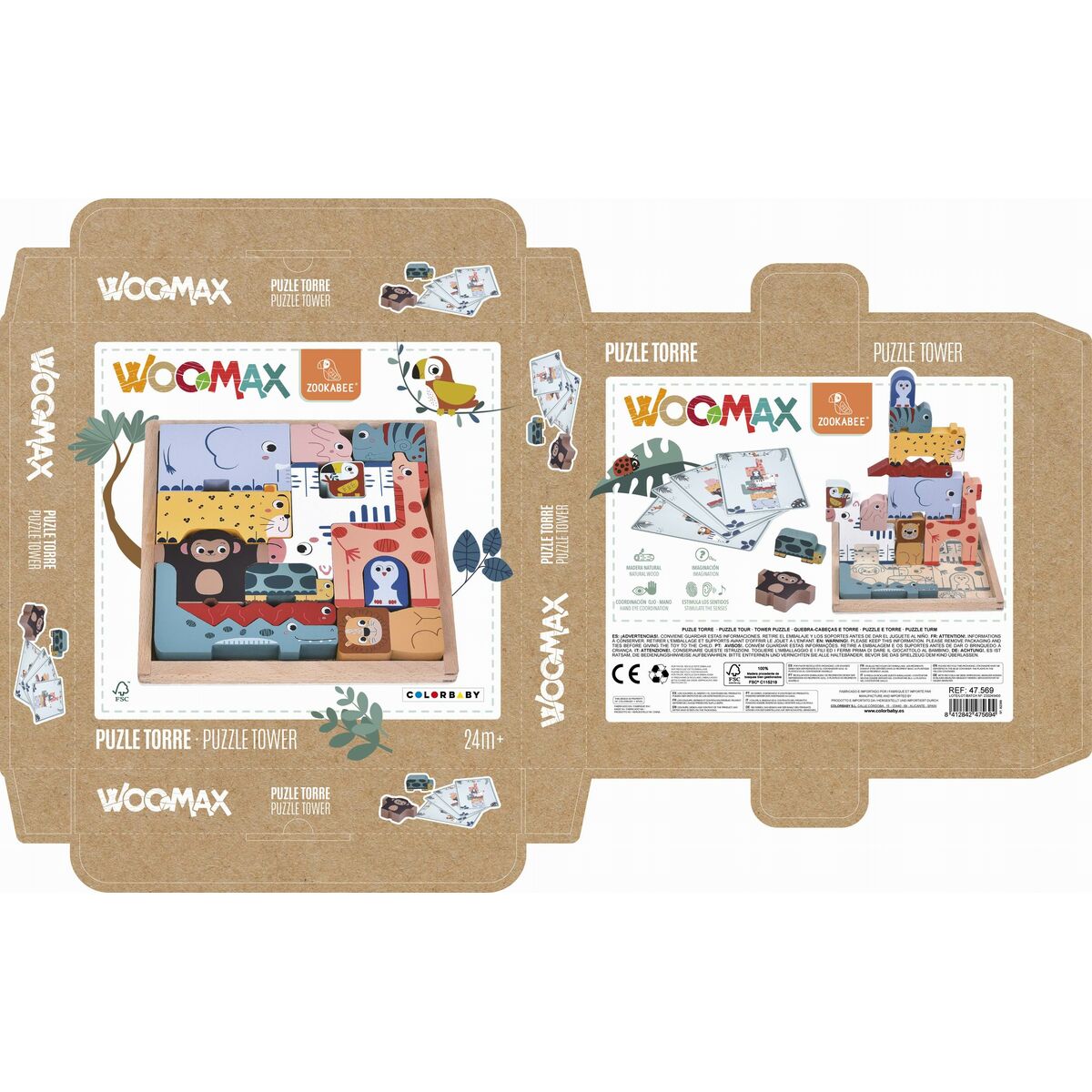 Child’s Wooden Puzzle Woomax (6 Units)