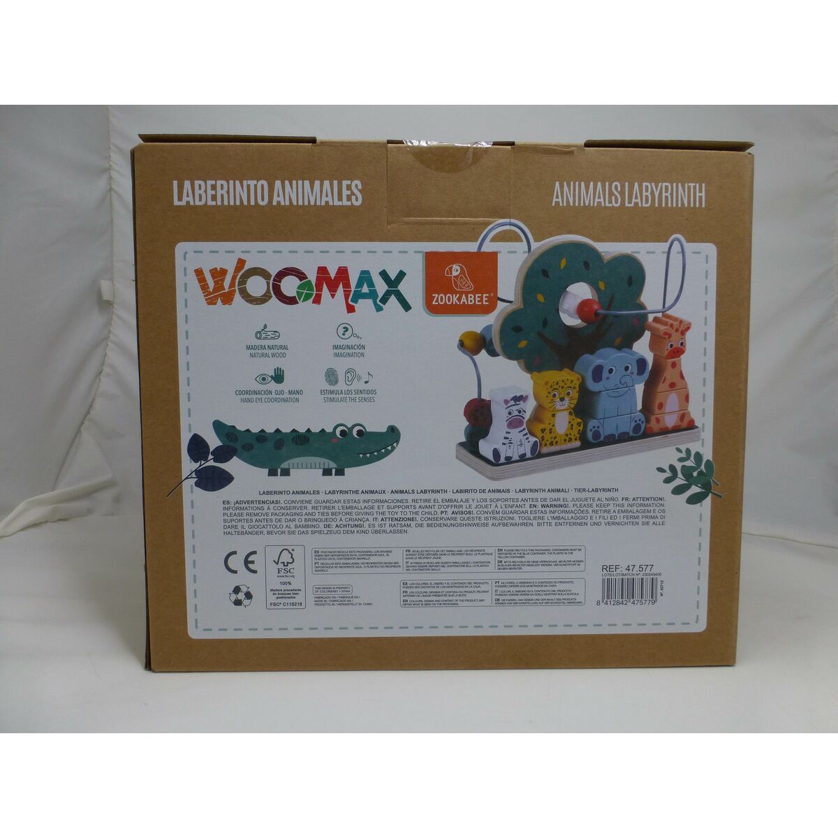Skill Game for Babies Woomax animals 25 x 22 x 10 cm (6 Units)