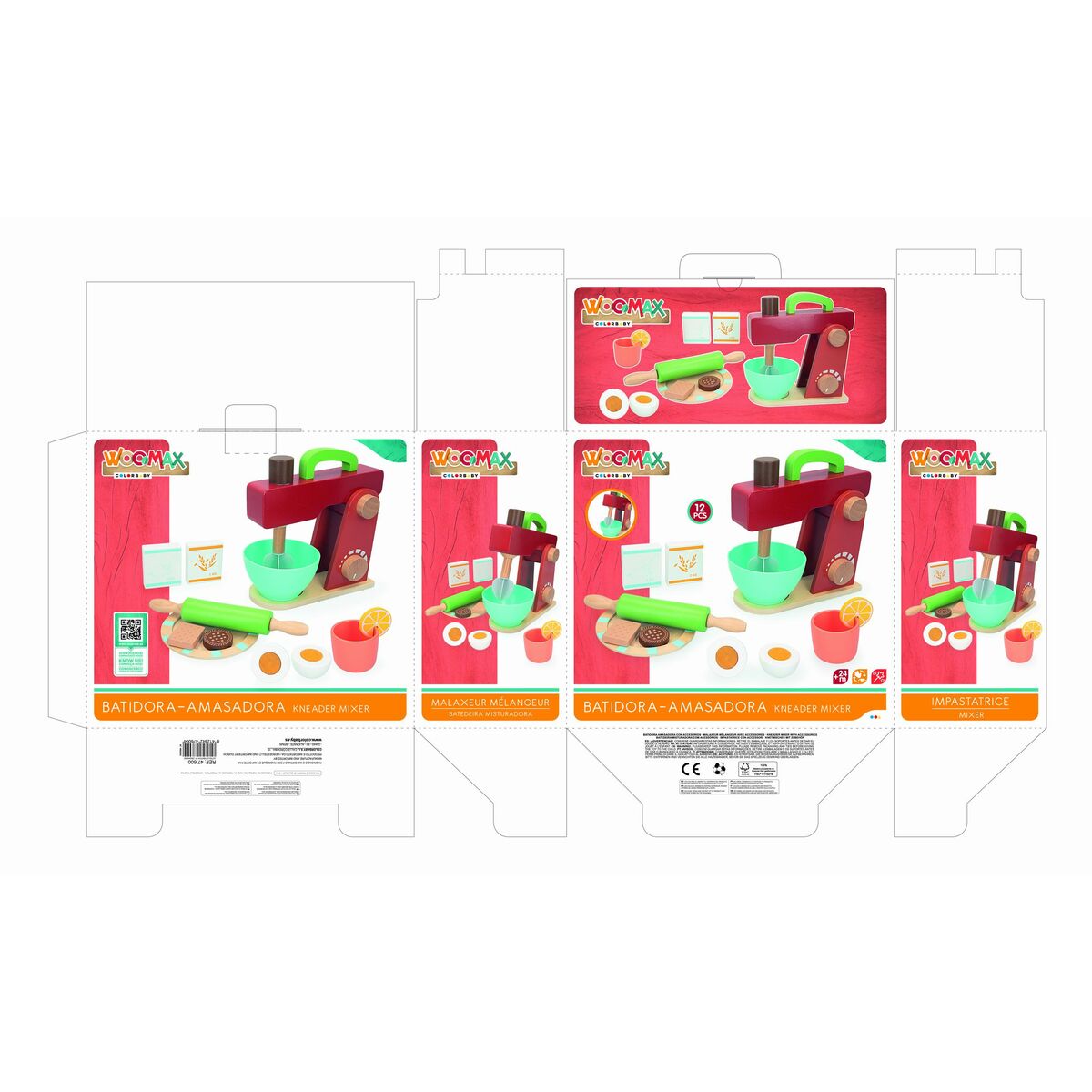 Toy Appliance Woomax 12 Pieces 20 x 22,5 x 8 cm (4 Units)