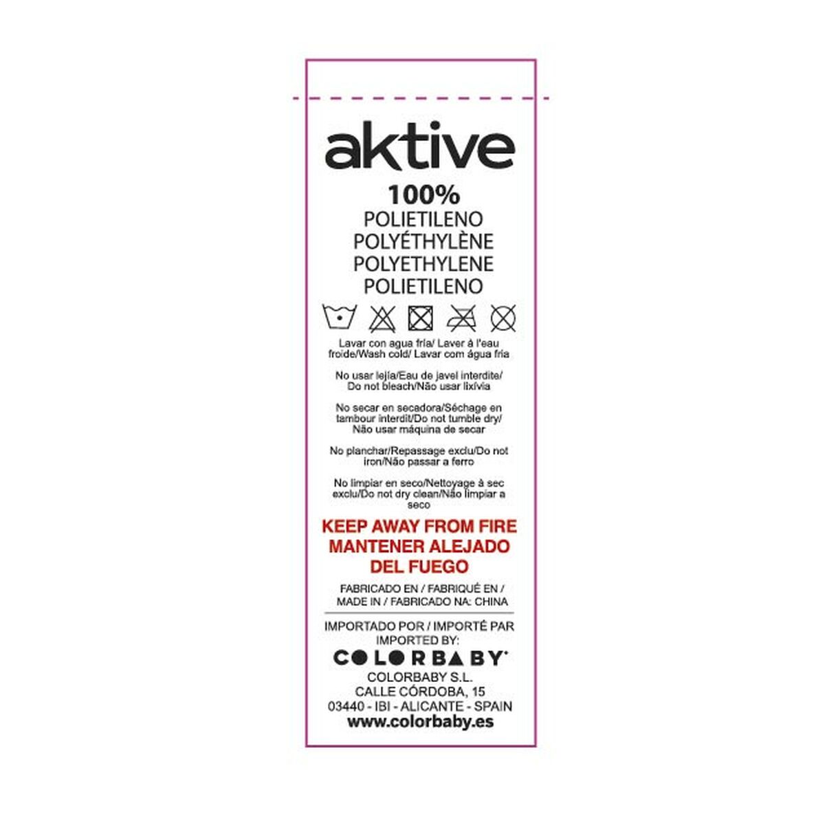 Protective Tarpaulin Aktive Elastic Bed Blue 366 cm (6 Units)