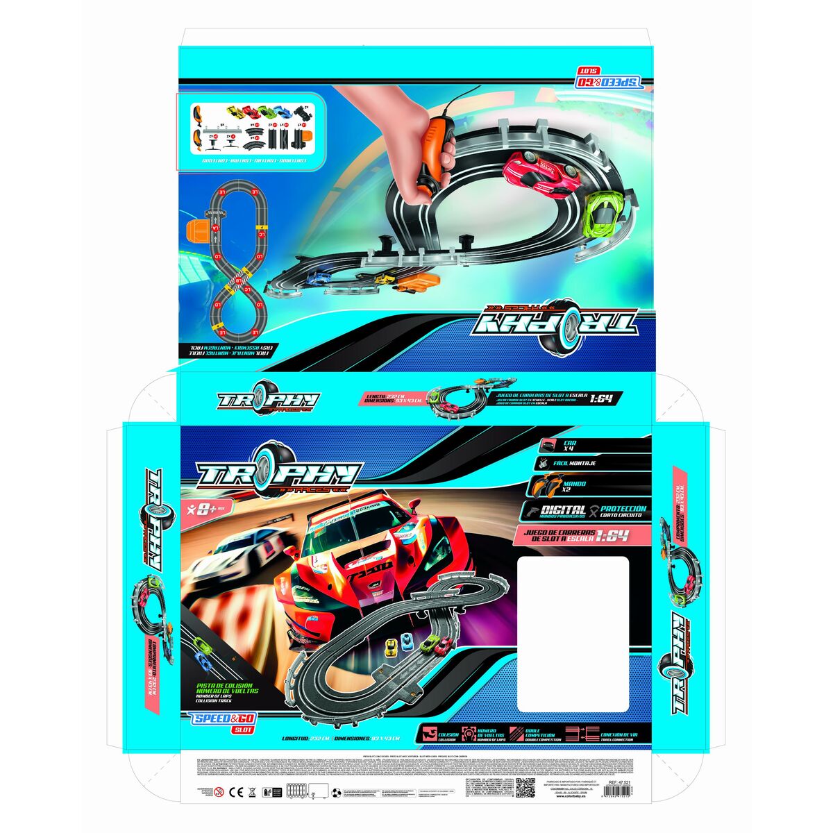 Racetrack Speed & Go 93 x 7 x 43 cm (2 Units)