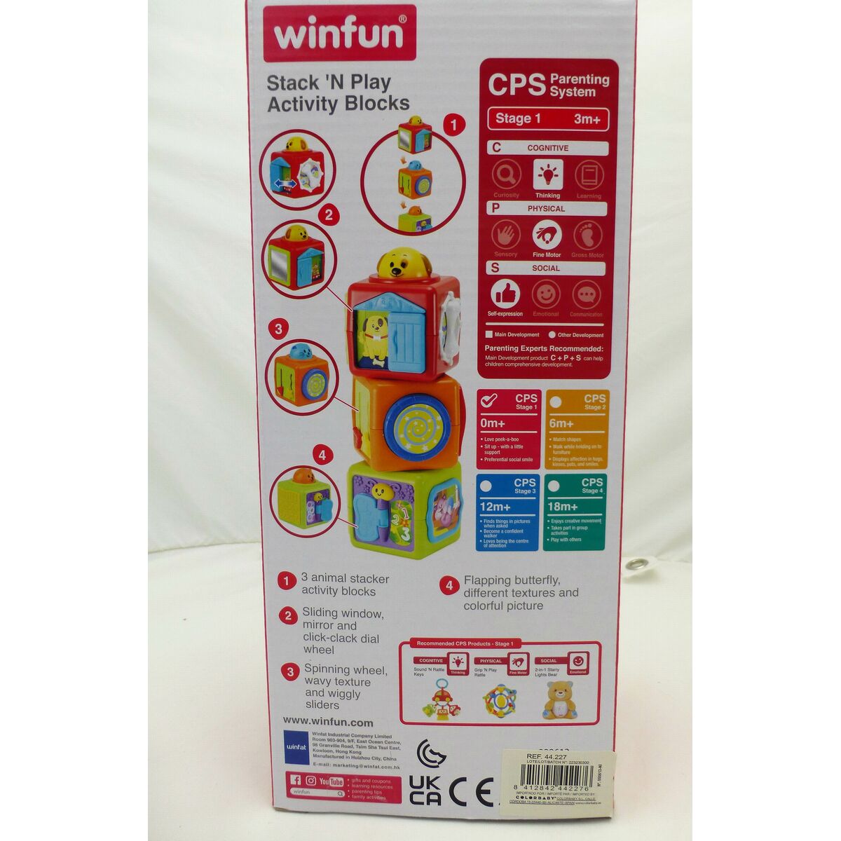 Skill Game for Babies Winfun 3 Pieces 8 x 24,5 x 8 cm (6 Units)