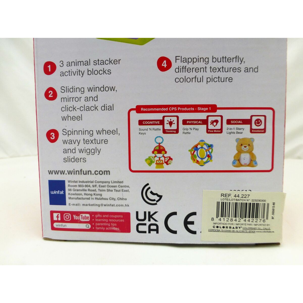 Skill Game for Babies Winfun 3 Pieces 8 x 24,5 x 8 cm (6 Units)