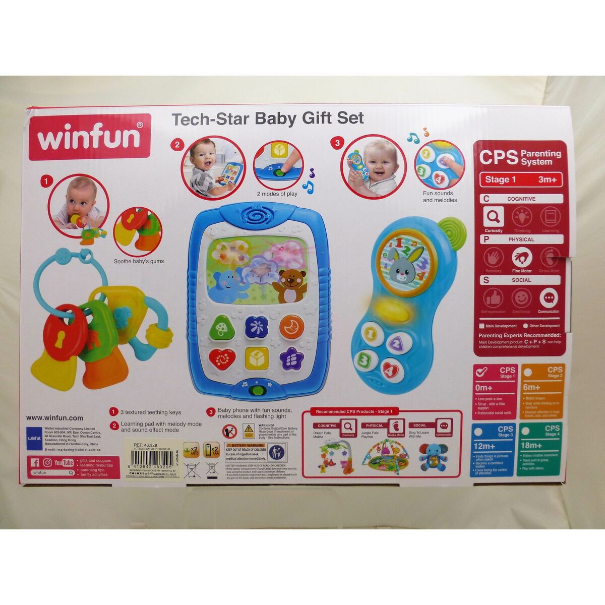 Set of Toys for Babies Winfun 3 Pieces 13 x 18,5 x 2,5 cm (6 Units)