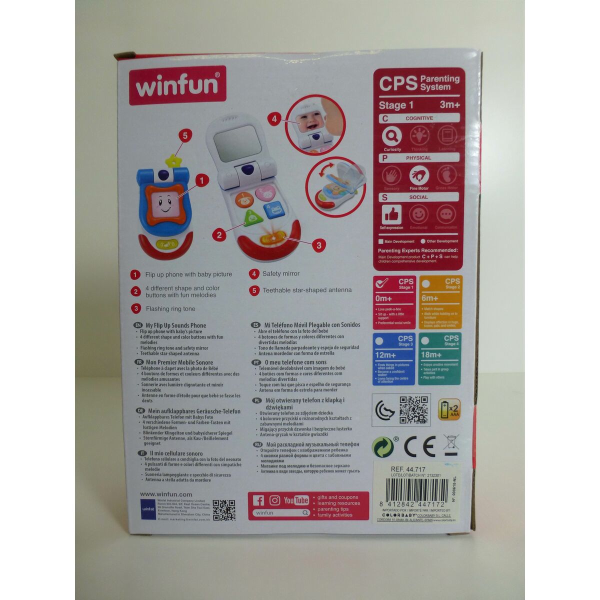 Toy telephone Winfun 7 x 13,5 x 4,1 cm (6 Units)