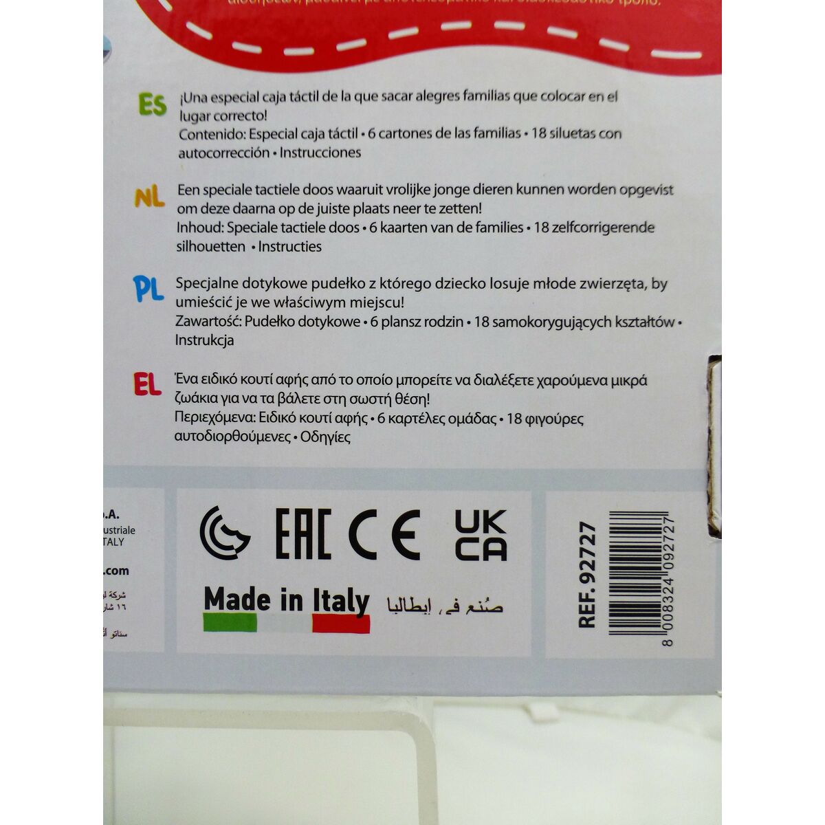Child’s Puzzle Lisciani Touchpad 18 Pieces 16 x 0,5 x 15 cm (6 Units)