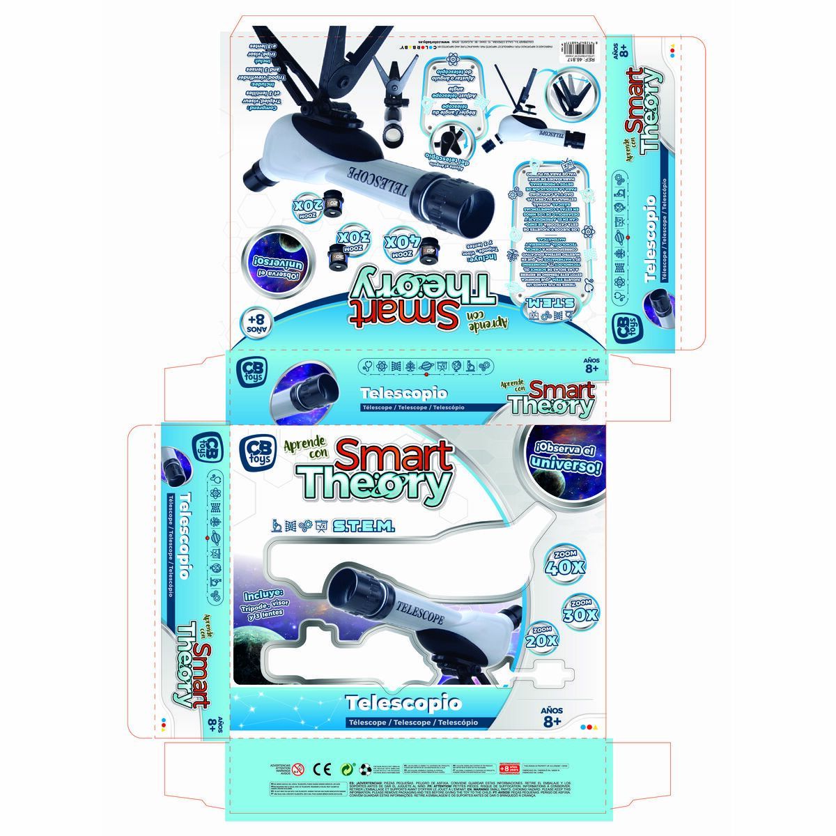 Child’s Telescope Colorbaby Smart Theory 6 Units