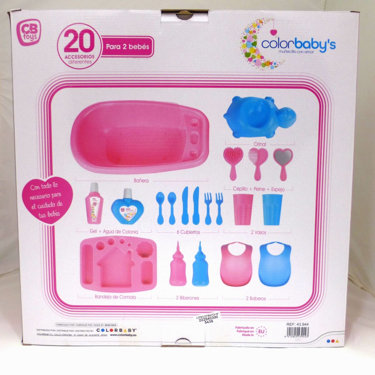 Dolls Accessories Colorbaby Baby Doll 20 Pieces 39 x 9,5 x 21,5 cm 6 Units