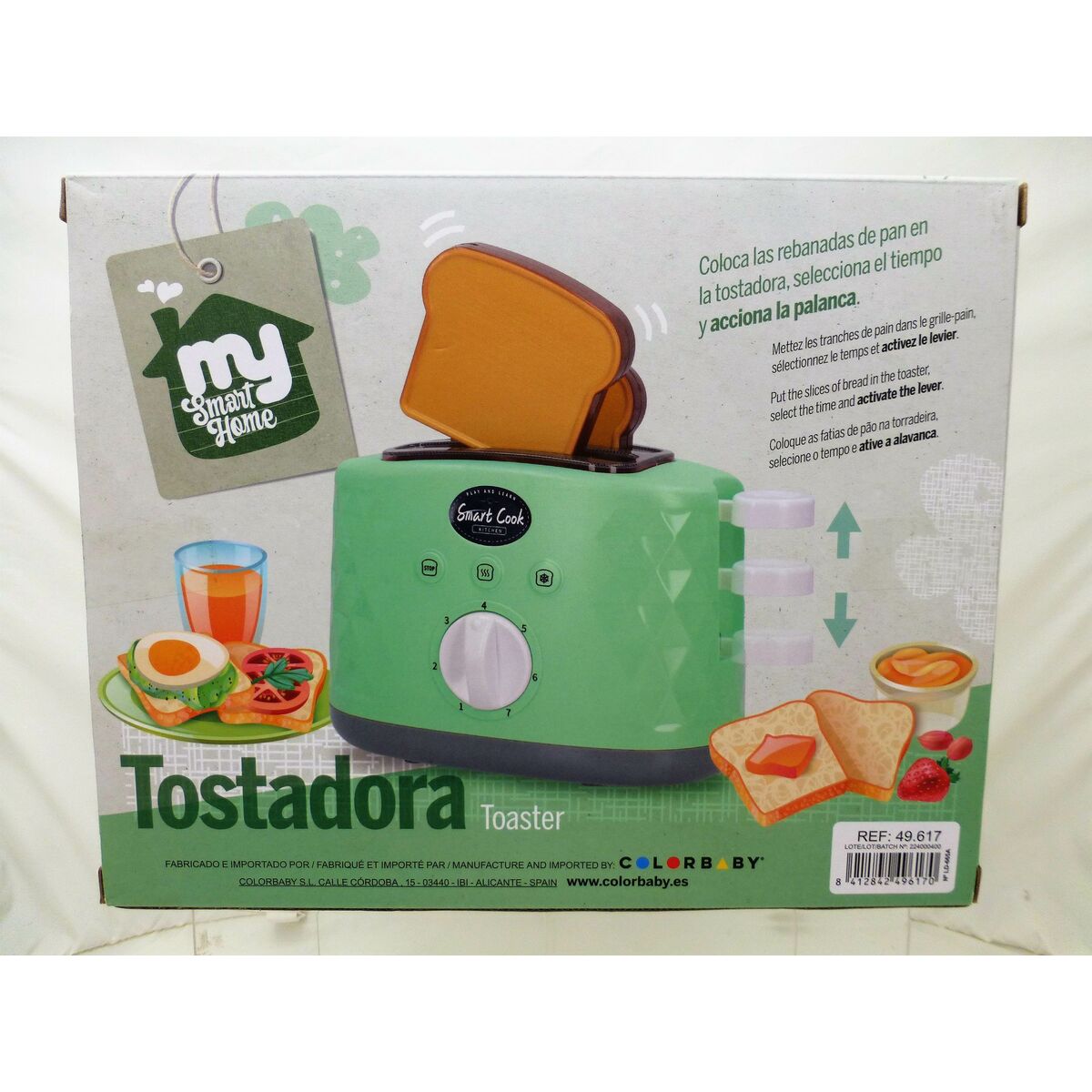 Toy toaster Colorbaby Sound 18 x 11,5 x 9,5 cm (6 Units)