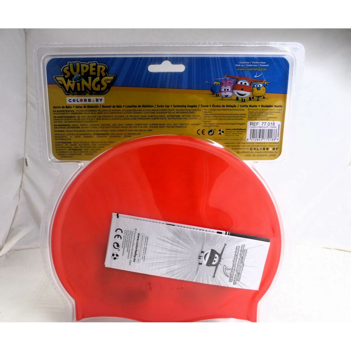 Swimming Cap and Goggles Super Wings Children’s (12 Units)